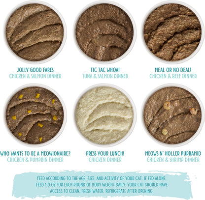 Weruva Wet Cat Food, The Mix and Match Game Pate Variety Pack, 3oz Can, Pack of 18