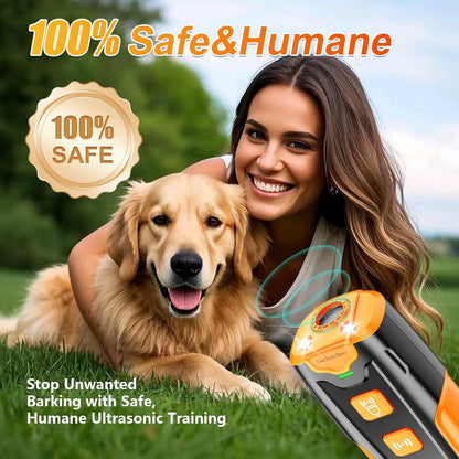 Dog Bark Deterrent Devices, Anti Barking Device for Dogs, 3 Modes Ultrasonic Dog Training Remote Control Effective & Safe Pet Corrector Behavior Portable Indoor Outdoor Uses