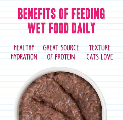 Weruva BFF Minced Natural Wet Cat Food, Tuna and Bonito Be Mine in Gelee, 5.5oz Can, Pack of 24