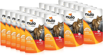 Nulo Freestyle Cat & Kitten Wet Cat Food Pouch, Premium All Natural Grain-Free Soft Cat Food Topper with Amino Acids for Heart Health and High Animal-Based Protein