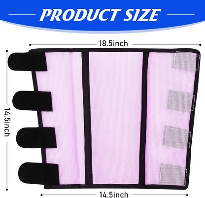 8 Pcs Mesh Fly Boots for Horse Breathable Mesh Horse Boots Protective Horse Leg Wraps Horse Leggings for Preventing Flies and Mosquitoes Bites (Light Pink, Dark Pink)