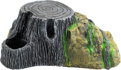 Reptile Hide Cave - Naturalistic Terrarium Décor for Reptiles and Amphibians, Safe & Comfortable Hideout