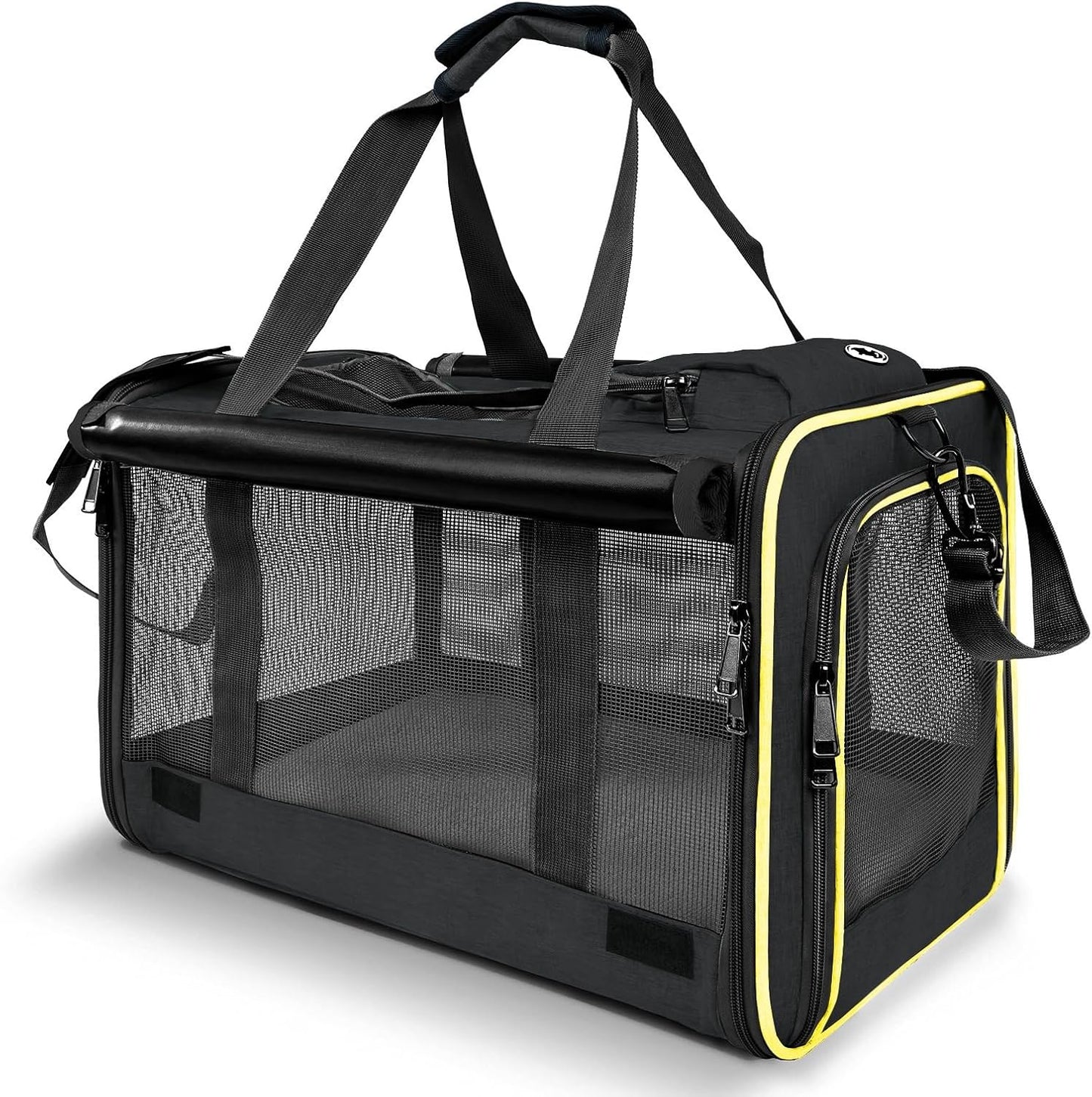 Cat Carriers for Large Cats 20 lbs+ Soft Pet Carrier for Small Dog/Durable 2 Kitty Travel Bag/Medium Big Cats Puppy 15 Pounds/Softside Cat Carrier Large - Pawvie