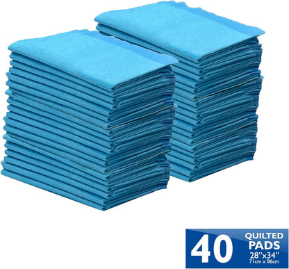 Four Paws Wee-Wee Superior Performance XL Pee Pads for Extra Large Dogs, Leak-Proof Floor Protection Dog & Puppy Quilted Potty Training Pads, Unscented, 28" x 34" (150 Count)