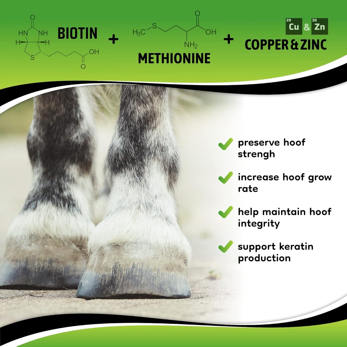 SynoStride All Natural, All-in-one, Joint and Hoof Health Supplement for Horses, Powder with Glucosamine, Chondroitin, Hyaluronic Acid, Biotin, Methionine, Trace Minerals, Made in USA (1080 Grams)