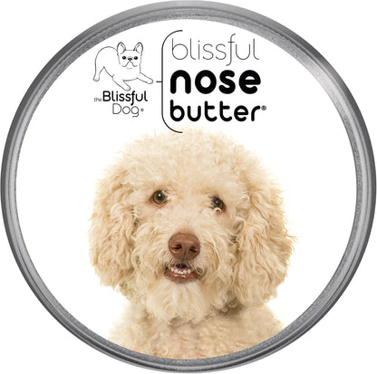 The Blissful Dog Goldendoodle Nose Butter for Dry, Cracked Skin, Lick-Safe Dog Nose Balm with Moisturizing Shea Butter, Almond, Olive, and Essential Oils, Pet Supplies, Uncented, 8 oz.