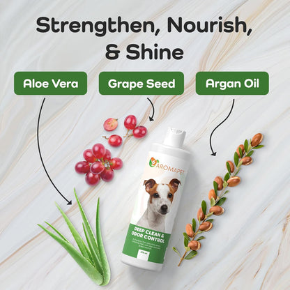 Sensitive Care -Tangle-Free-Silky Shine Softening and detangling Shampoo, Delicate Coat Clean & Odor Control Shampoo – Advanced Shine Formula for Dogs (Jack Russell, 16 Fluid Ounces)