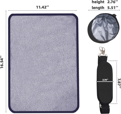 TWDEPART Cat Carrier Backpack - Multifunctional, Firm & Foldable with Roll-Up Shade, Breathable Design Includes Collapsible Bowl & Cushion (Black)