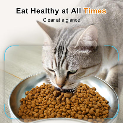 6L Automatic Cat Feeder with Dual Camera, 1080P HD Night Vision & Dual Power Supply, Easy Setup Timed Food Dispenser with Desiccant Bag for Cats & Dogs, 5G WiFi Pet Feeder with 2-Way Audio