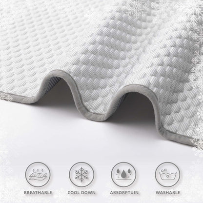 MICROCOSMOS Pet Cooling Mat & Sleeping Pad- Breathable Bubble Surface, EZ Clean. Keep Cooling for Pets, Kids and Adults in Summer.(GreyWhite, 40" x 28")