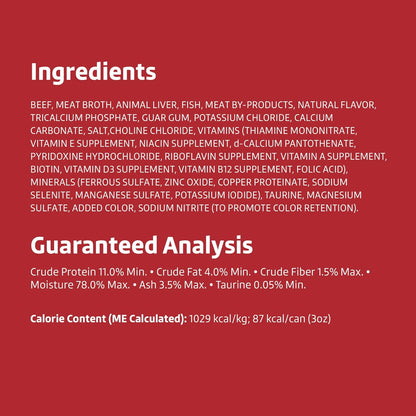 Amazon Brand - Wonder Bound Wet Cat Food, Paté, No Added Grain, 3 oz cans, Pack of 24 (Beef)