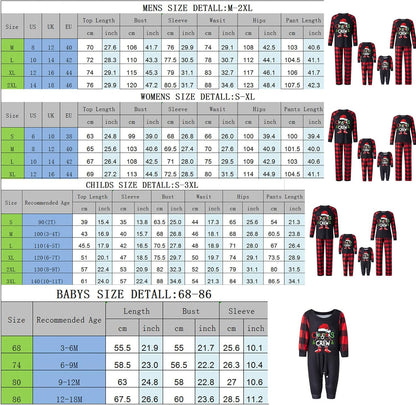 Matching Family Christmas Pajamas Set - Xmas Sleepwear PJs