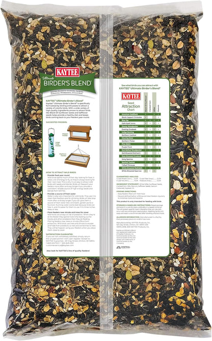Kaytee Wild Bird Ultimate Birder's Blend Food Seed For Grosbeaks, Cardinals, Nuthatches, Woodpeckers & Other Wild Birds, 10 Pound