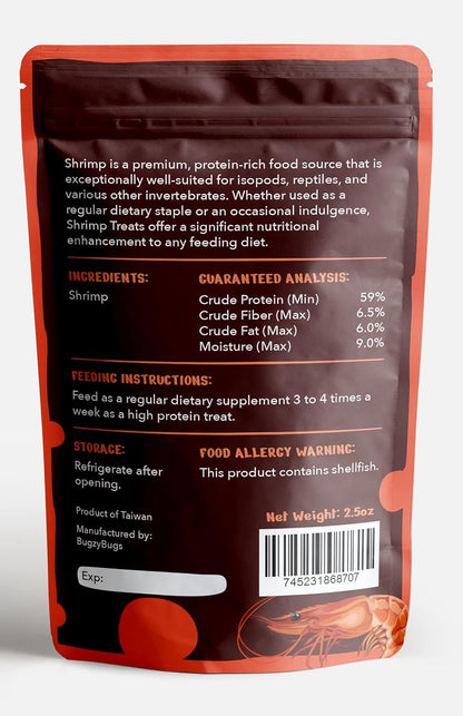 Isoblend Premium Isopod Food Bundle Vegetable Dry Blend and Shrimp Treat Protein Rich Food Source for Feeders Insects Reptiles Invertebrates