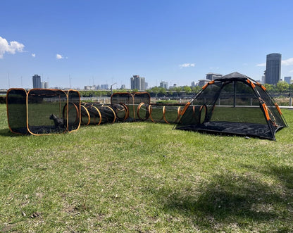 Catio Outdoor Cat Enclosures for Indoor Cats, 6-in-1 Outside Large Playground Include Portable Cat Tent, for Cats and Other Pets