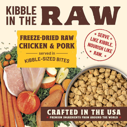 Primal Kibble in The Raw, Freeze Dried Dog Food, Puppy Recipe, Scoop & Serve, Made with Raw Protein, Whole Ingredient Nutrition, Crafted in The USA, Dry Dog Food 1.5 lb Bag