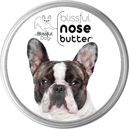The Blissful Dog French Bulldog Pied Nose Butter for Dry, Cracked Skin, Lick-Safe Dog Nose Balm with Moisturizing Shea Butter, Almond, Olive, and Essential Oils, Pet Supplies, Uncented, 8 oz.