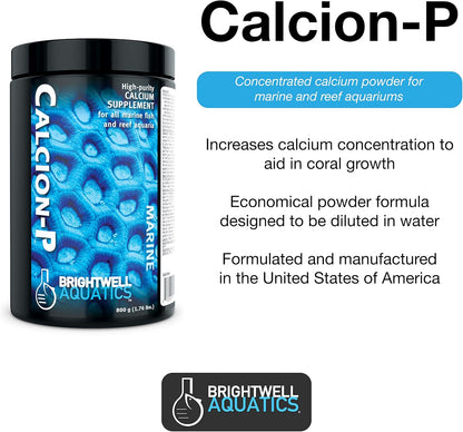 Brightwell Aquatics ABACALP400 Calcion Dry Salt Water Conditioners for Aquarium, 14-Ounce, 400-g (162022)