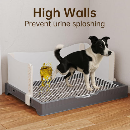 Oneluck Dog Litter Box with High Walls,30" x 22" Indoor Puppy Pee Pad Holder,Protection Wall Every Side for No Leak, Spill, Accident,Ideal for Medium Dog
