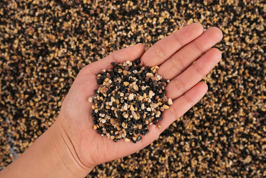 LANDEN Pangea Aquascape Sand for Aquarium 2L (7lbs), Natural Cosmetic Gravel for Plants, Pea Gravel, Pebbles, Fish Tank Decorative Sand, Biotope Aquarium, 1-3mm