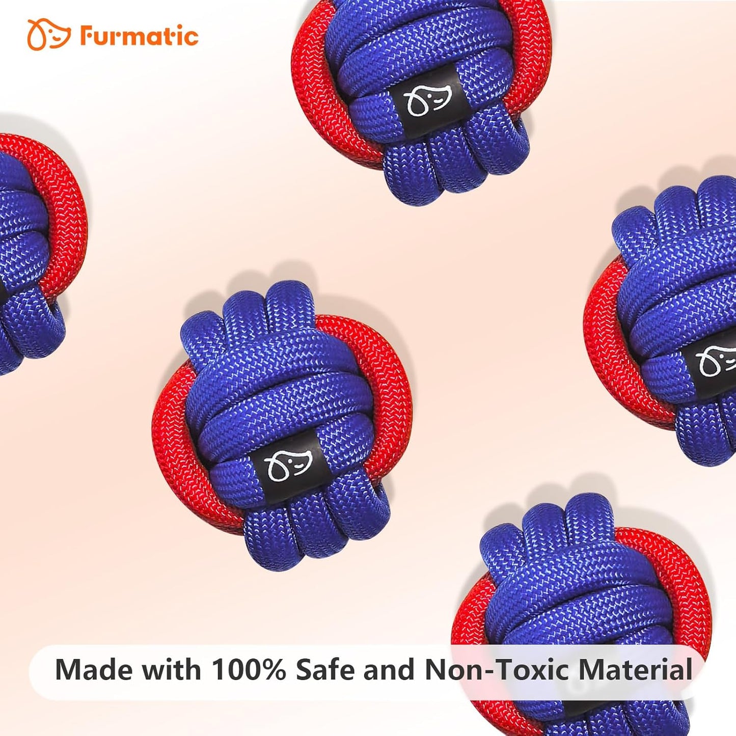 Rope Dog Toys for Small and Medium Dogs | Dog Toys for Aggressive Chewers | Dog Tug of War Toy for Interaction and Teeth Cleaning, Set of 3 Ropes