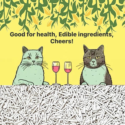 2pcs Pack (6L x 2) Tofu Cat Litter, Biodegradable, Clumping Kitty Litter, Flushable,Pea Fiber,Dust Free, Odor Control, Low Tracking, Lightweight