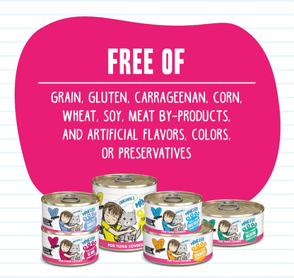 Weruva BFF Minced Natural Wet Cat Food, Tuna Too Cool in Gelee, 5.5oz Can, Pack of 24