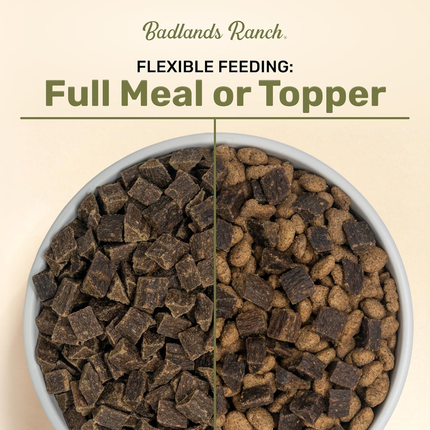 BADLANDS RANCH - Superfood Complete, Adult Dog Food, Air-Dried, High Protein, Zero Fillers, Superfood Nutrition by Katherine Heigl (24 oz., Beef Formula)