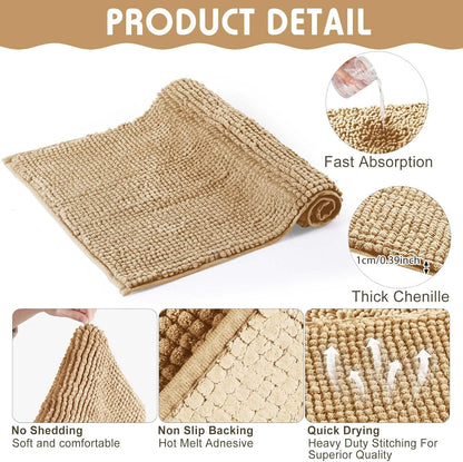 Amylove 4 Pcs Guinea Pig Cage Liner Guinea Pig Bedding Washable Fleece Pee Pads Reusable Small Animals Training Mat Small Animal Sleeping Bed for Bunny Hamster (Beige,16 x 24 Inch)