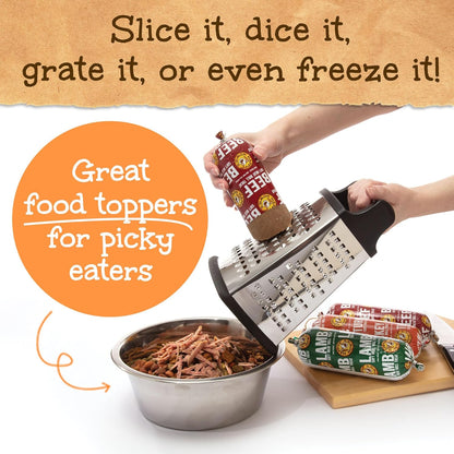 Happy Howie's Soft Meat Roll Treat - Soft Dog Food Rolls, Natural Ingredients, for All Dogs, Made in USA - Beef, Lamb, Turkey, 7 Oz (Pack of 3)