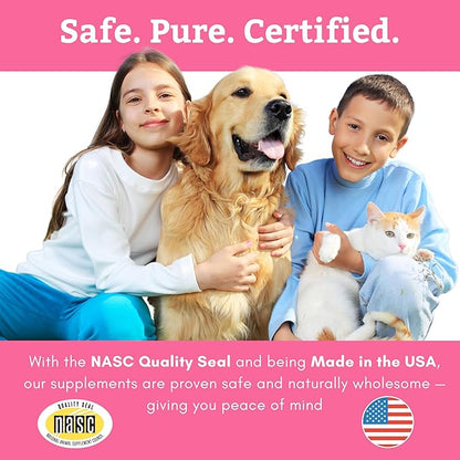 Wholistic Pet Organics Probiotics for Dogs with Digestive Enzymes & Prebiotic Fiber - 2 Oz - Daily Cat & Dog Probiotics for Digestive Health, Anti Diarrhea & Gut Support - Cat Probiotic - 57 Scoops