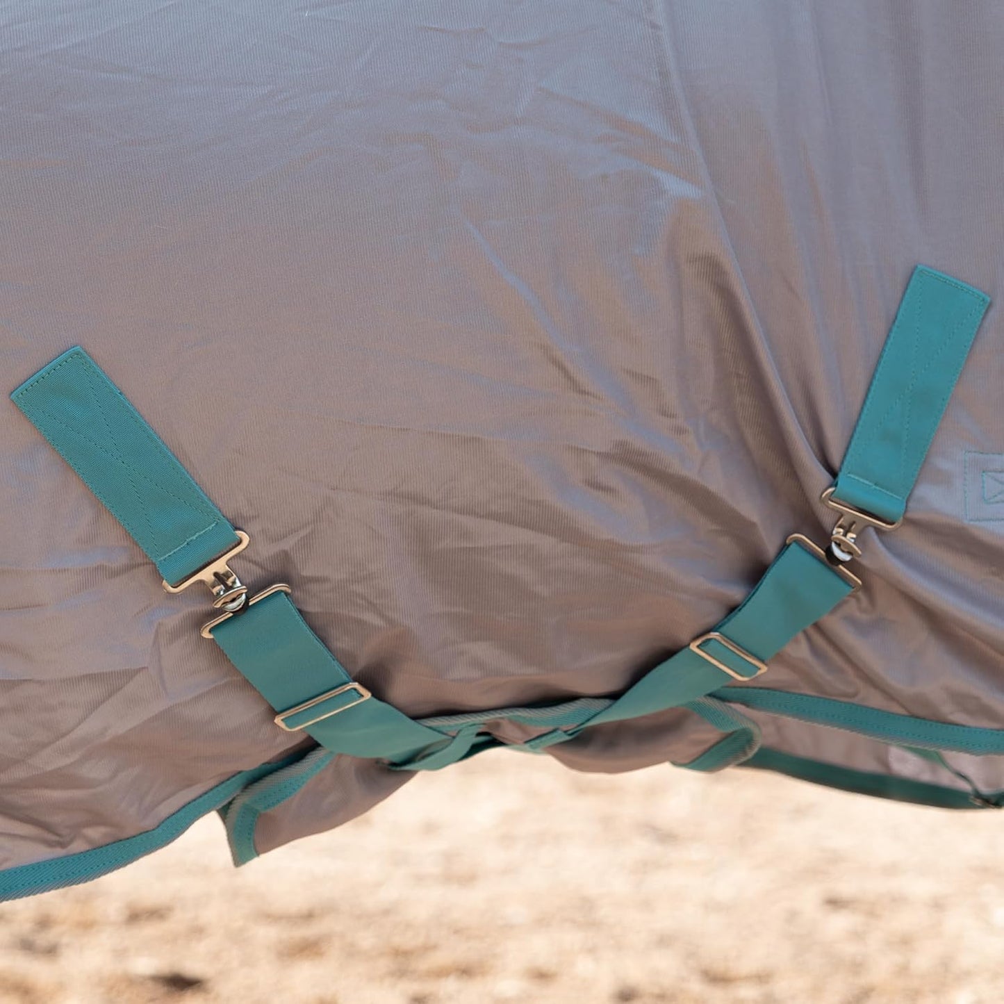 Horse Fly Sheet with Detachable Neck Cover & Belly Wrap, Adjustable Fly Sheet for Horses, Ventilated Airflow Mesh Equine Cooling Summer Flysheet Grey 72