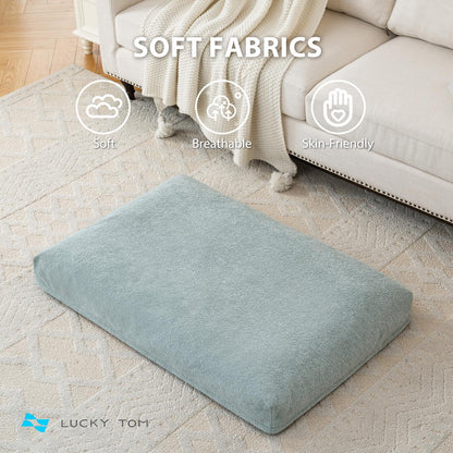 Pet Bed Cooling System, Consistent Cold Water Pad, No Refrigeration or Chemical Gel Needed, Machine Washable Bed, Ideal for Home and Crates (Cooling Green, 41" x 28")