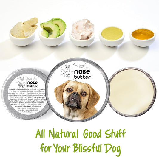 The Blissful Dog Puggle Unscented Nose Butter - Dog Nose Butter, 16 Ounce
