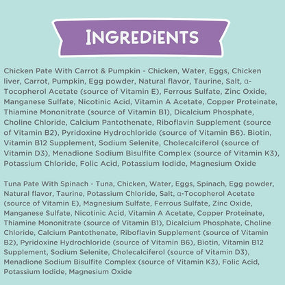 LOVE, NALA Grain-Free Wet Cat Food Pâté – 24 Pack – Natural Chicken & Fish Variety in Broth – Premium Whole Meat - Grain Free - Non GMO - Wet Food for Adult Cats