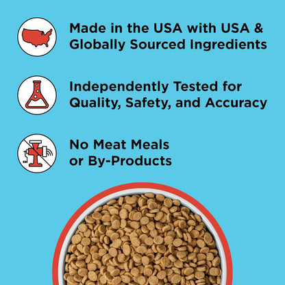 BIXBI Liberty Grain Free Dry Dog Food, Beef, 4 lbs - Fresh Meat, No Meat Meal, No Fillers - Gently Steamed & Cooked - No Soy, Corn, Rice or Wheat for Easy Digestion - USA Made
