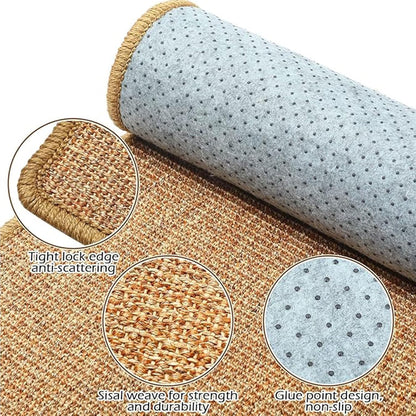 2PCS Rabbit Scratch Mat Natural Bunny Scratching Pad Claws and Teeth Care Rabbit Mats for Cages Chew Toys for Bunny Pet Cage Bedding for Biting Sleeping Nesting, 24x16