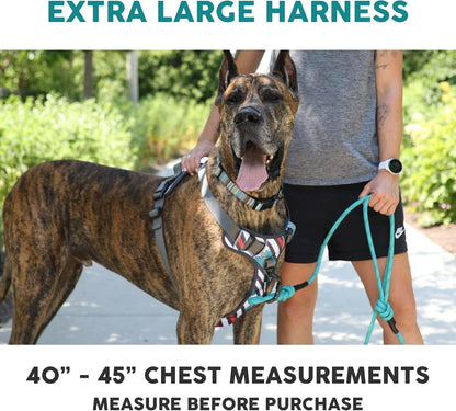 Embark Adventure Dog Harness, Reflective Trim XL for Extra Large Dogs No Pull - Military Grade Nylon, 2 Leash Clips & Gel Lined Handle. Soft & Padded Puppy Dog Harnesses for Any Breed