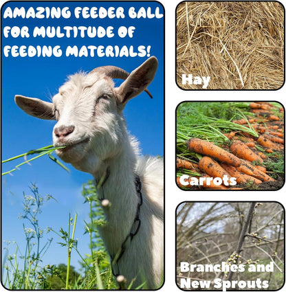 2 Pcs Novelty Hay Ball for Horses to Play with and Relieve Stress, Bright Color Hay Balls for Goats to Avoid Boredom