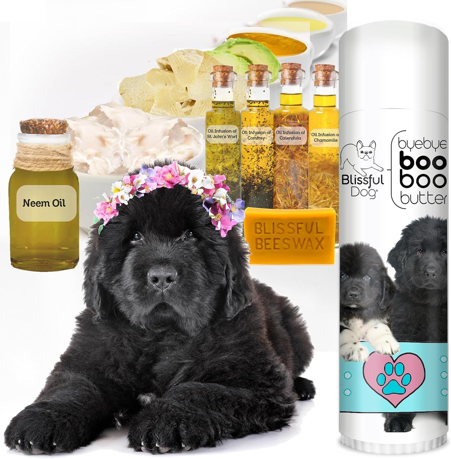The Blissful Dog .50 oz Tube Newfoundland Booboo Butter