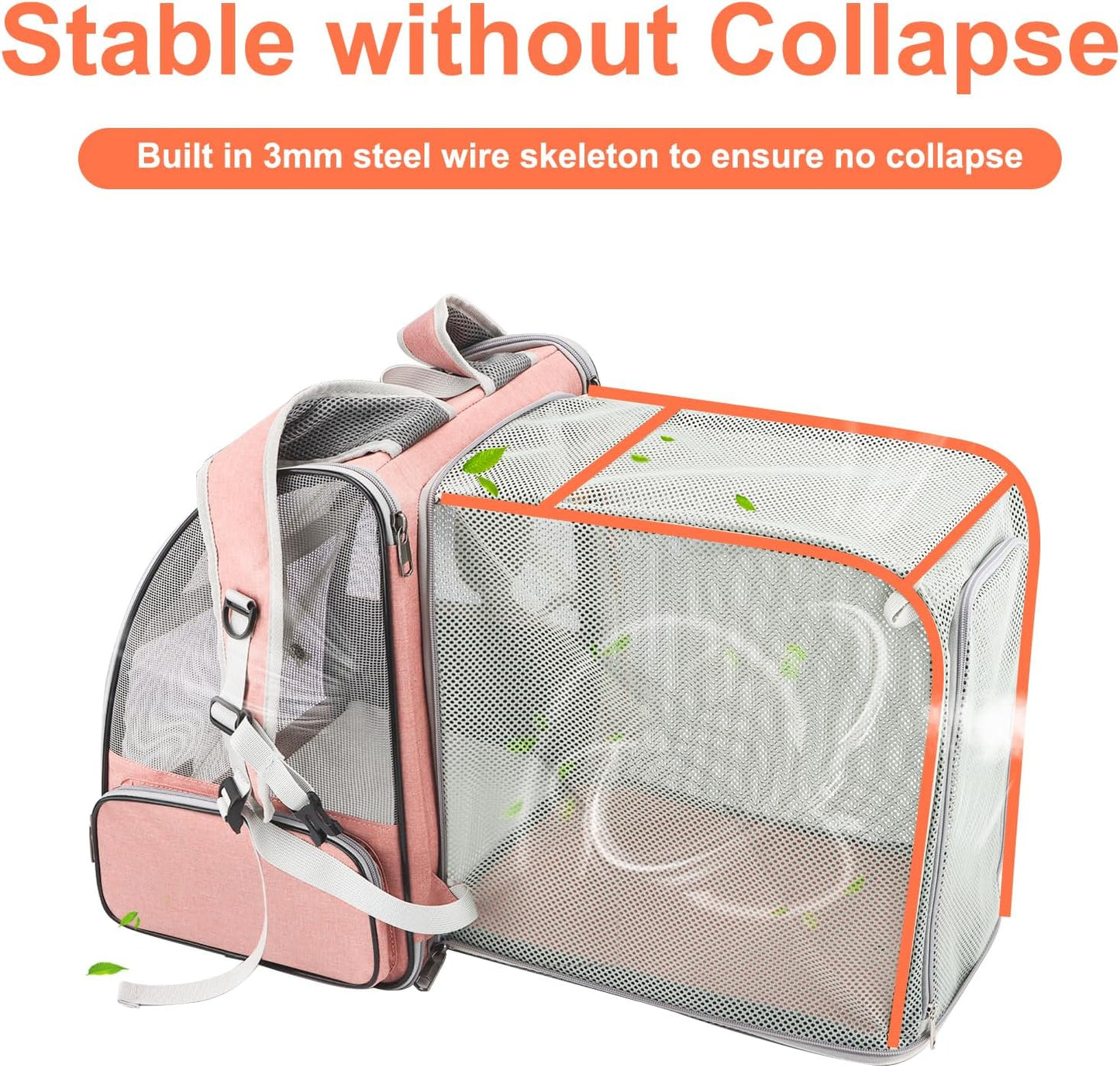 Texsens Innovative Traveler Bubble Backpack Pet Carriers with Upgraded Breathable & Expandable Tent for Cats and Dogs - Pawvie