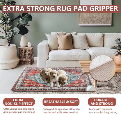 Washable Thickened Pee Pads for Dogs, 2 Pack (36"x42") Upgrade Reusable Puppy Pads with Non-Slip Rug, Super Absorbent Leakproof Puppy Training & Whelping Pads for Dogs, Doggie