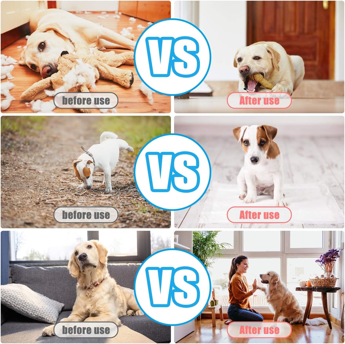 Diyife Dog Clicker for Training, 2 Pack Dog Training Clicker, Clicker Dog Training with Wrist Strap, Pet Training Clicker, Perfect for Dog Cat Puppies Behavioral Training (Blue and White)