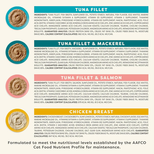 Applaws Vitality Wet Cat Food Paté, Natural Canned Cat Food, Wet Food for Cats with Added Vitamins and Minerals, Grain Free, Carrageenan Free, Variety Selection Paté (24 Count, 2.47 oz Cans)