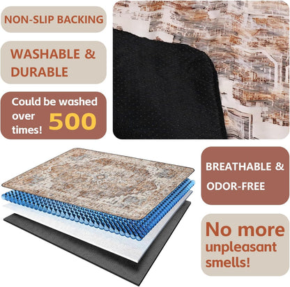 Washable Pee Pads for Dogs 2 Pack, Absorbent Reusable Puppy Pads Waterproof, Leakproof & Non-Slip Whelping Pad, Potty Training Pads for Dogs Playpen Mat 24x36