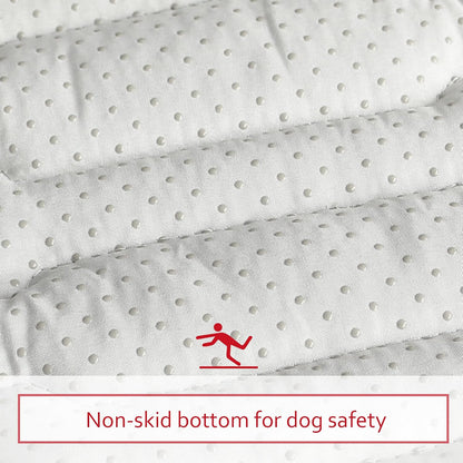 Dog Crate Mat (30" X 19"), Soft Dog Bed Mat with Cute Prints, Personalized Crate Pad, Anti-Slip Bottom, Machine Washable Kennel Pad, Navy
