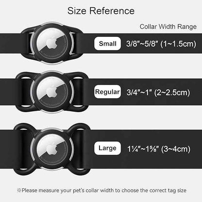 Waterproof Airtag Holder for Dog Collar, Soft Full-Body Protective Airtag Holder for Dog & Cat Collars, Ultra-Durable, Easy Installation, Lightweight Clear Airtag Case (Green, Large)