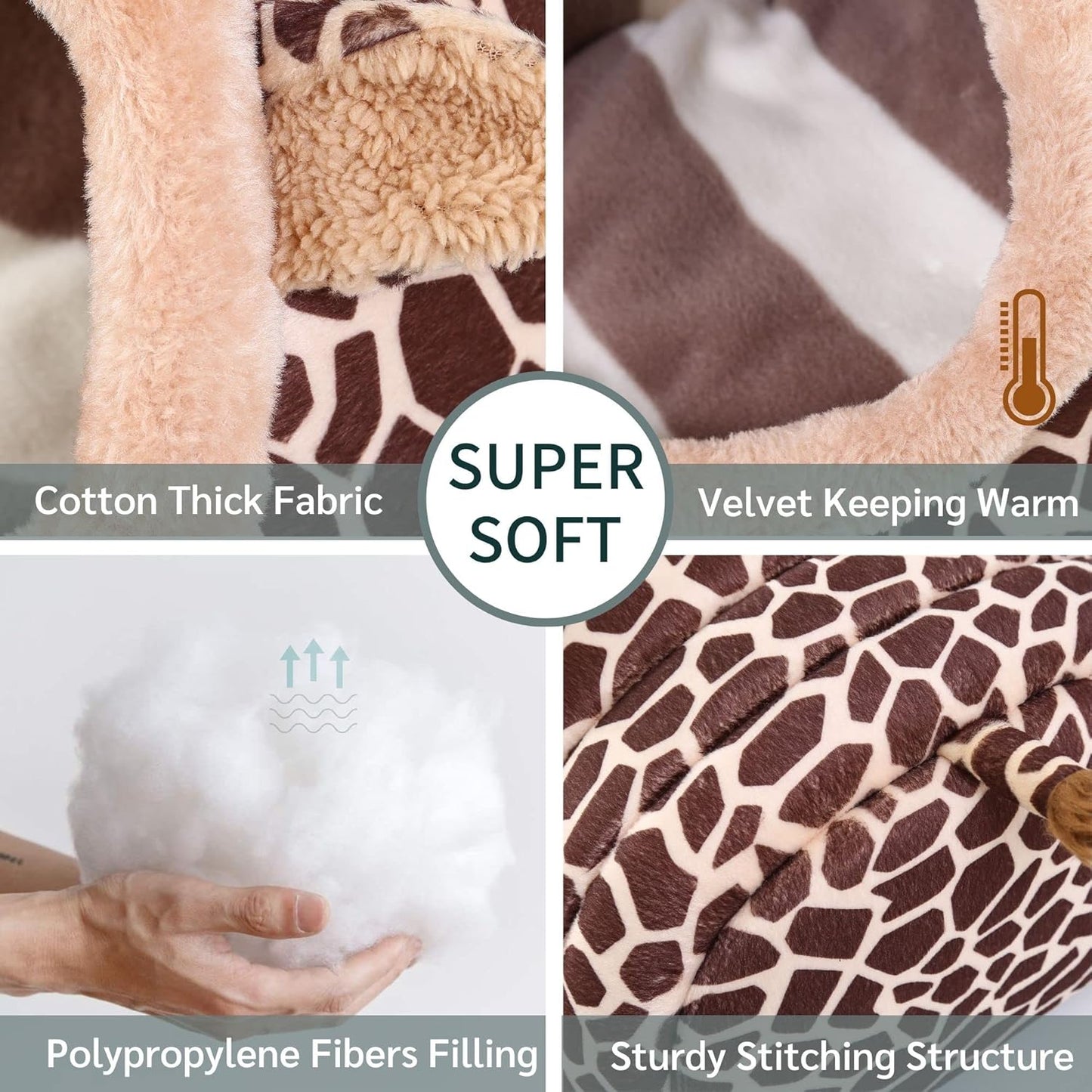 JanYoo Bunny Bed Guinea Pig Hideout Huts Accessories Habitat Tunnel for House