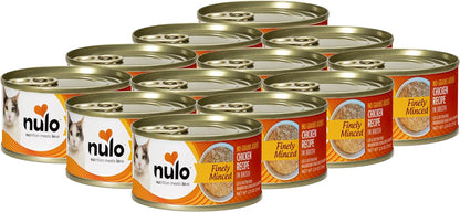 Nulo Finely Minced Chicken Flavor Wet Canned Cat Food, 2.8 Ounce (Pack of 12)