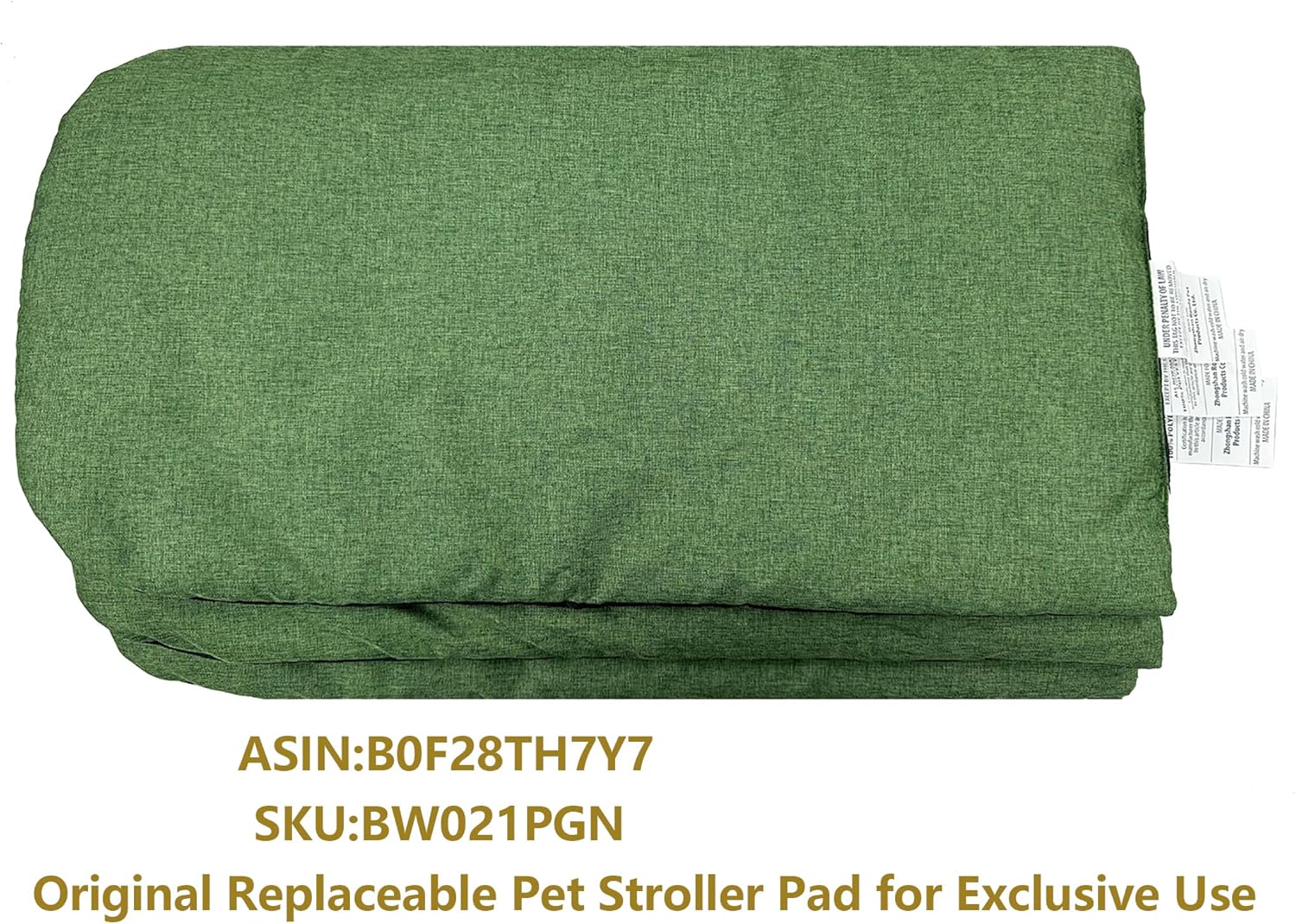 ROODO Pet Stroller Inner Pad for Exclusive Use,Original,Replaceable,Easy to Clean,Set of 3 pc(Green) - Pawvie